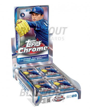2025 Topps Chrome Baseball Hobby 12 Box Case