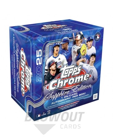 2025 Topps Chrome Baseball Sapphire Edition 10 Box Case