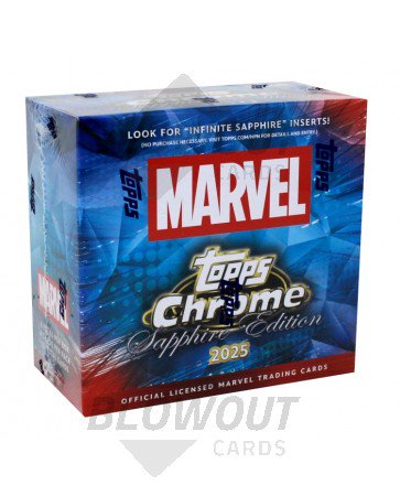 2025 Topps Marvel Chrome Sapphire Edition 10 Box Case
