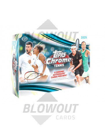 2025 Topps Chrome Tennis Breaker's Delight 12 Box Case