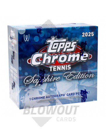 2025 Topps Chrome Tennis Sapphire Edition Box
