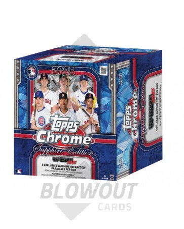 2025 Topps Chrome Update Series Baseball Sapphire Edition Box