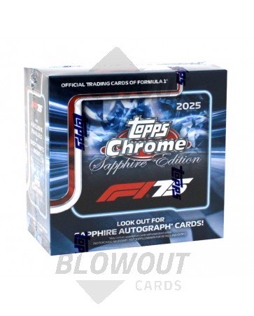 2025 Topps Chrome Formula 1 Racing Sapphire Edition 10 Box Case
