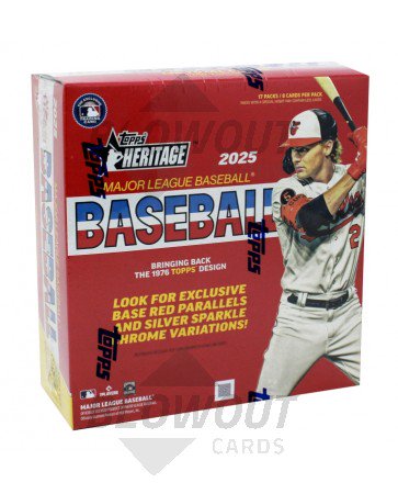 2025 Topps Heritage Baseball Mega Box
