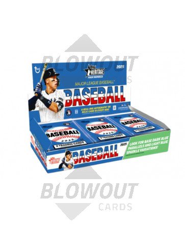 2025 Topps Heritage High Number Baseball Hobby 12 Box Case