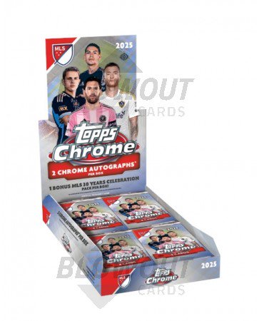 2025 Topps MLS Chrome Soccer Hobby Box