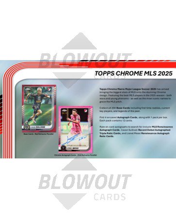 2025 Topps MLS Chrome Soccer Mania Box