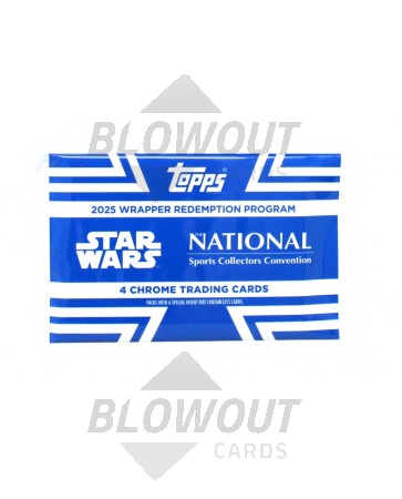 2025 Topps Star Wars National Convention Chrome Silver Pack - 10 Pack Lot