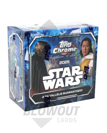 2025 Topps Star Wars Chrome Sapphire Edition 10 Box Case