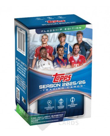 2025/26 Topps UEFA Club Competitions Soccer Blaster 40 Box Case