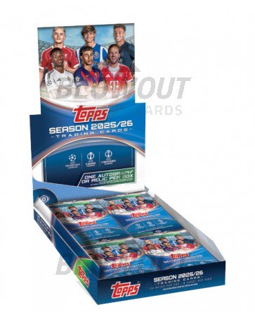 2025/26 Topps UEFA Club Competitions Soccer Hobby Box