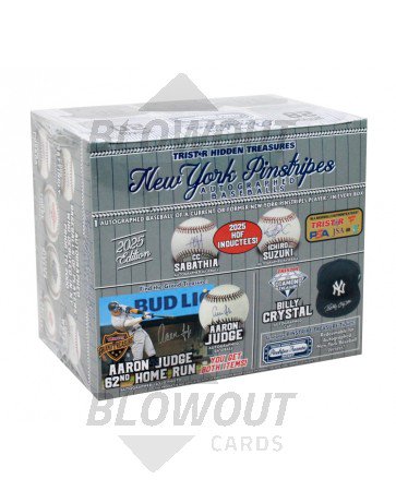 2025 Tristar Hidden Treasures New York Pinstripes Autographed Baseball Box