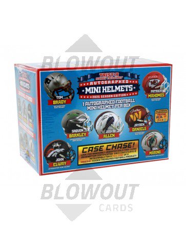 2025 Tristar Hidden Treasures Autographed Football Mini Helmet 2025 Edition Series 2 Box