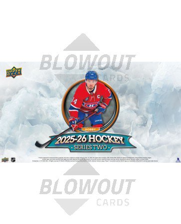 2025/26 Upper Deck Series 2 Hockey Hobby 12 Box Case