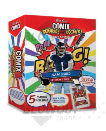 2025 Wild Card Comix Rookie And Legend Football Hobby 12 Box Case