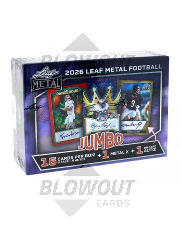 2026 Leaf Metal Football Jumbo Box