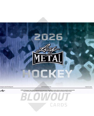 2026 Leaf Metal Hockey 12 Box Case