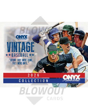 2026 Onyx Vintage Collection Baseball Hobby 6 Box Case