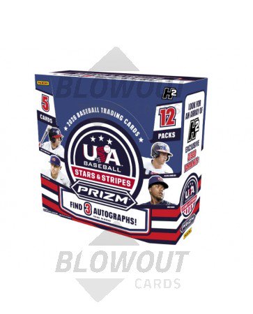 2026 Panini USA Stars & Stripes Prizm Baseball H2 12 Box Case