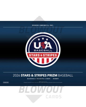 2026 Panini USA Stars & Stripes Prizm Baseball Hobby 12 Box Case