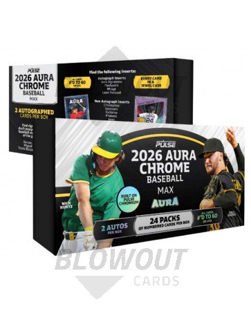 2026 Pulse Aura Chrome Baseball Max Edition 10 Box Case