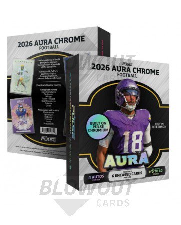 2026 Pulse Aura Chrome Football Hobby Box