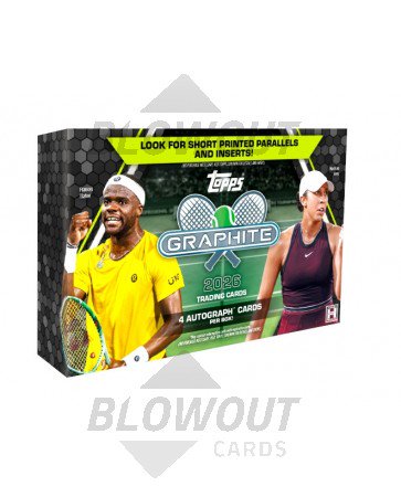 2026 Topps Graphite Tennis Hobby 12 Box Case