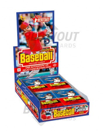 2026 Topps Heritage Baseball Hobby 12 Box Case