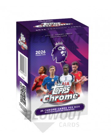 2026 Topps Chrome Premier League Soccer Blaster 40 Box Case