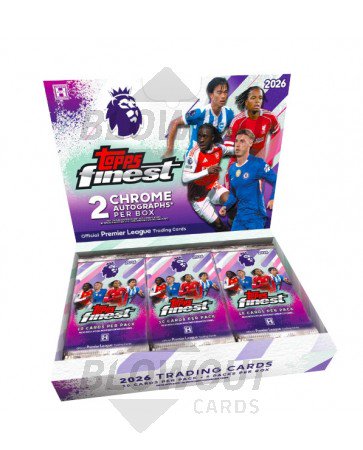 2026 Topps Finest Premier League Soccer Hobby 8 Box Case