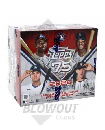 2026 Topps Series 1 Baseball Jumbo 6 Box Case