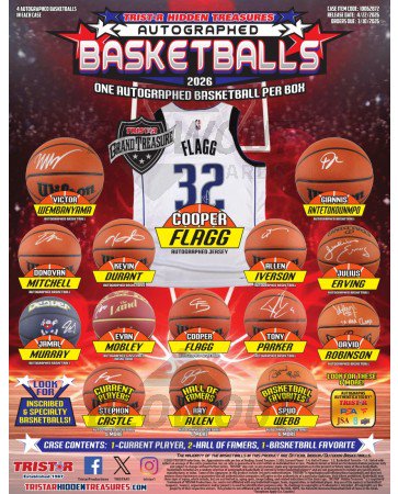 2026 Tristar Hidden Treasures Autographed Basketballs Box