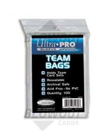 Ultra Pro Team Set Bag Resealable - 100ct Pack