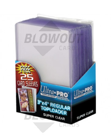 Ultra Pro 3x4 Regular Topload Card Holder w/Sleeves - 25ct Pack