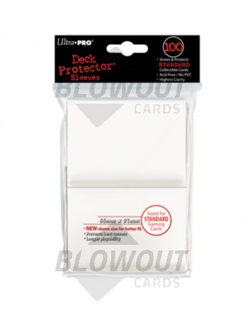 Ultra Pro Deck Protector Standard Size White - 100ct Pack