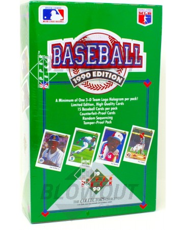1990 Upper Deck Low Series Baseball Box