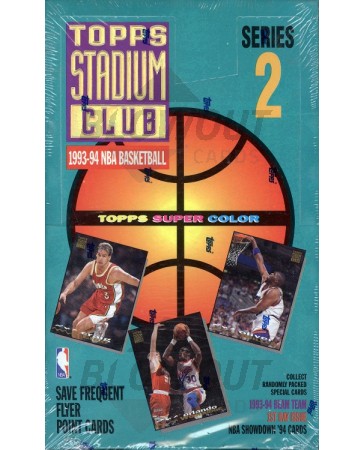 1993/94 Topps Stadium Club Series 2 Basketball Hobby Box