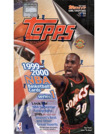 1999/00 Topps Series 1 Basketball Jumbo HTA Box