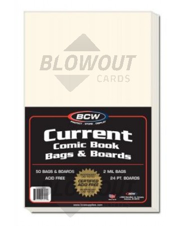 BCW Current Age Comic Book Bag & Board - 500ct Case