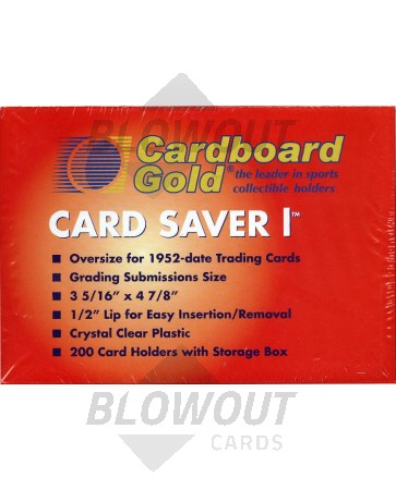 Card Saver 1 Semi-Rigid Card Holder - 200ct Box