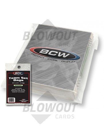 BCW Team Set Bag Resealable - 3 3/8 x 5 (100ct Pack)