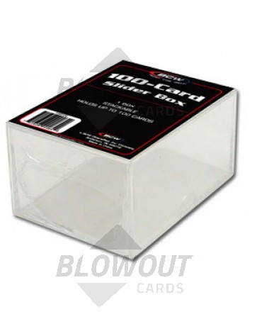 BCW 100 Count 2 Piece Slider Box - 100ct Case