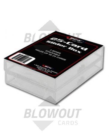 BCW 25 Count 2 Piece Slider Box - 2ct Pack