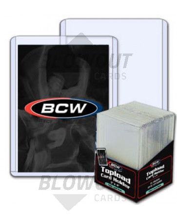 BCW 3x4 x 2mm -Thick Card Topload Holder 79pt (25ct Pack)