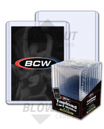 BCW 3x4 x 7mm -Thick Card Topload Holder 240pt -50 Pack Case