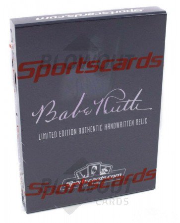 Babe Ruth Authentic Handwritten Relic Box