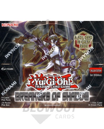 Yugioh Breakers of Shadow 1st Edition Booster 12 Box Case