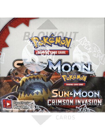 Pokemon Sun & Moon Crimson Invasion Booster 6 Box Case