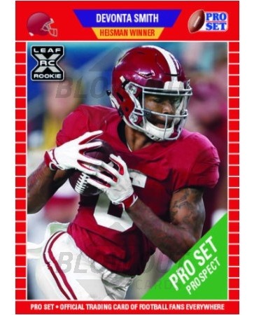 2021 Pro Set PS3 Devonta Smith Rookie Card - Variation