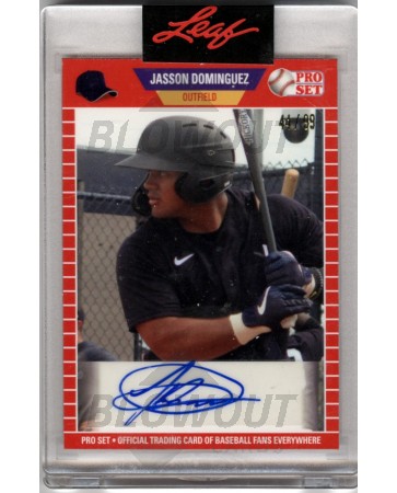 2021 Pro Set Jasson Dominguez Autograph Card /99